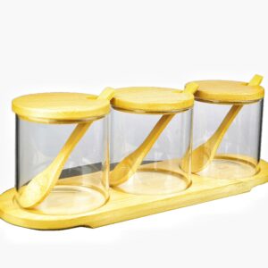 Customizable Kitchen Glass Storage Jar Set