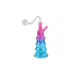 5 Layer Tower Mini Glass Pipe Recycler DAB Oil Bubbler