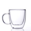 Drinkware Heat-Resistant Double Wall Glass Tea Cup with Handle - Image 3