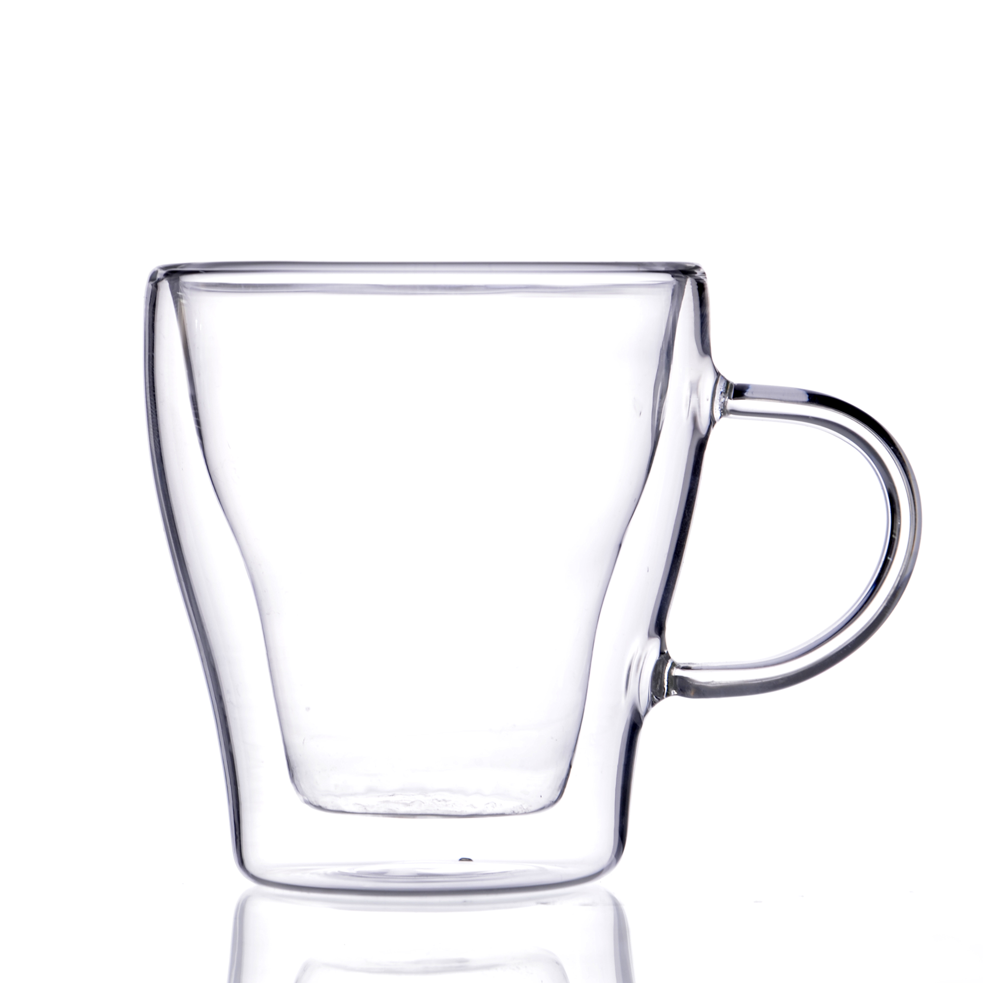 High Borosilicate Transparent Double Wall Mugs Coffee Cup - Image 2