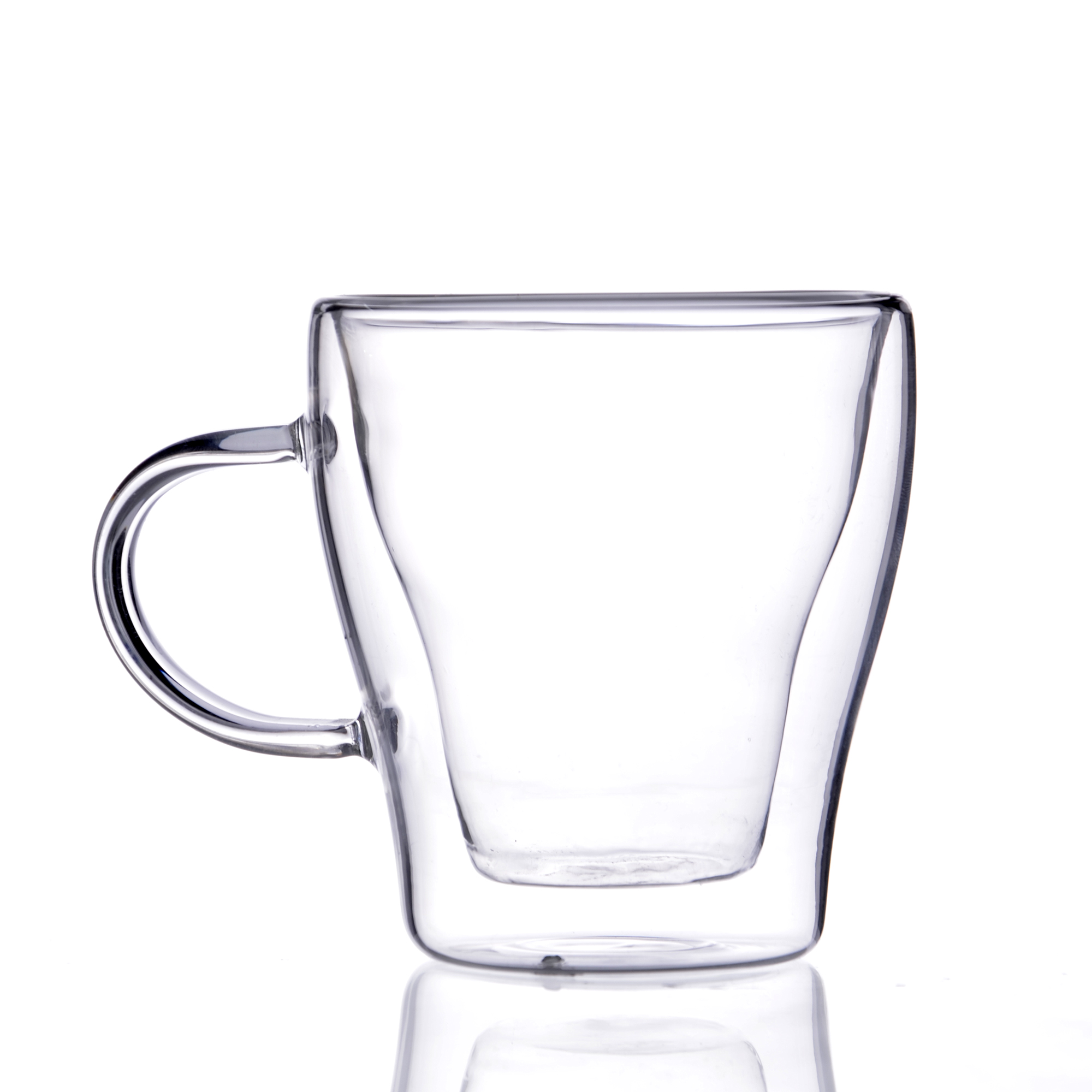 High Borosilicate Transparent Double Wall Mugs Coffee Cup - Image 3