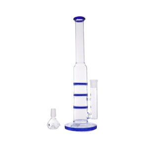 Wholesale Glass Hookah Honeycomb DAB Rig Smoking Water Pipe