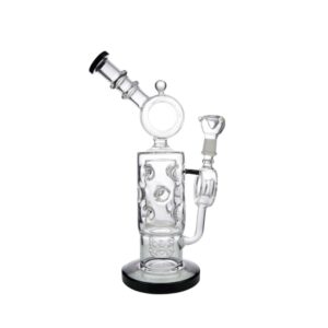 Bhjy Premium Ornate Glass Water Pipe with Smoking Accessories