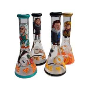 Hand Painted Glass Smoking Water Pipe Smoking Pipe