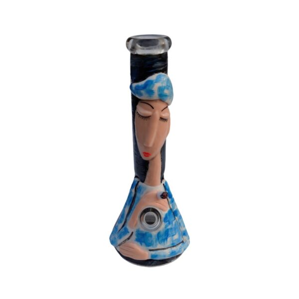 Hand-Painted Beauty-Shaped Glass Hookah Filter Smoke Collector