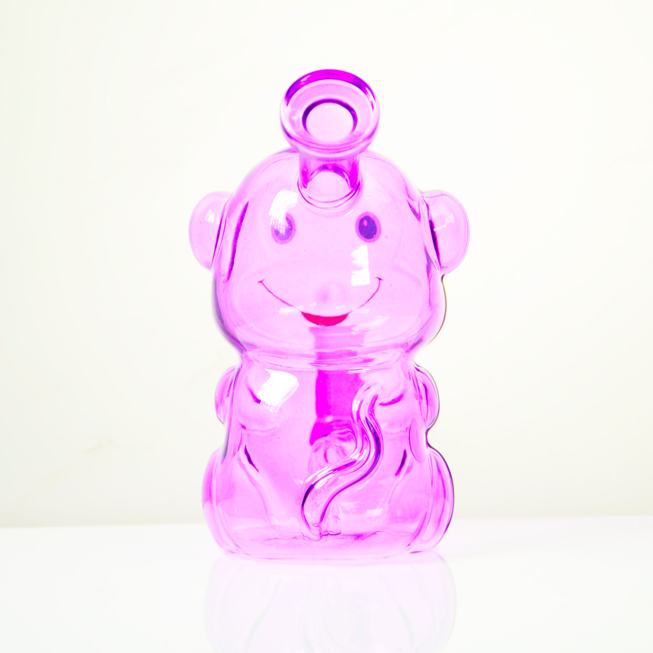 Glass Waterpipe Coffee Mug Monkey Shape Pocket Bubbler with Tobacco - Image 5