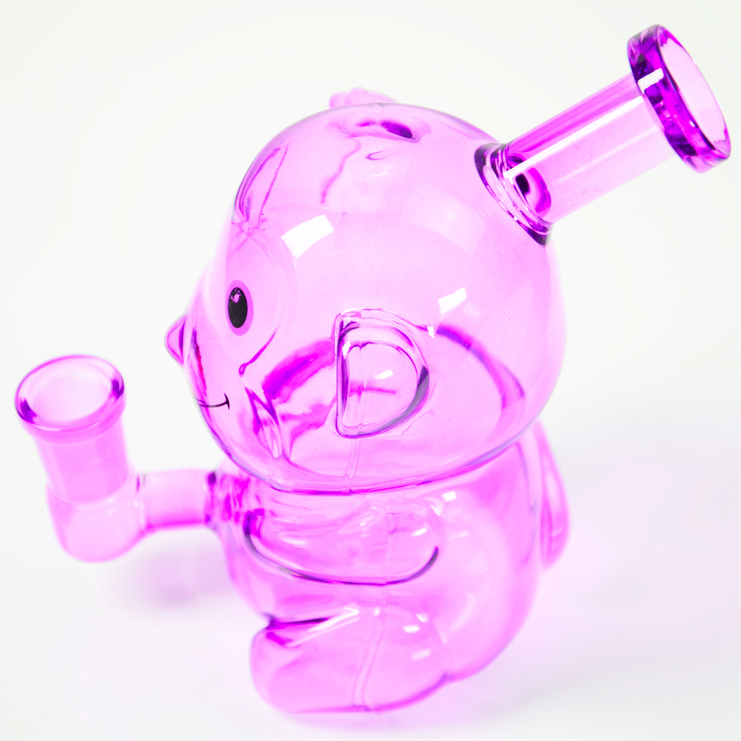 Glass Waterpipe Coffee Mug Monkey Shape Pocket Bubbler with Tobacco - Image 3