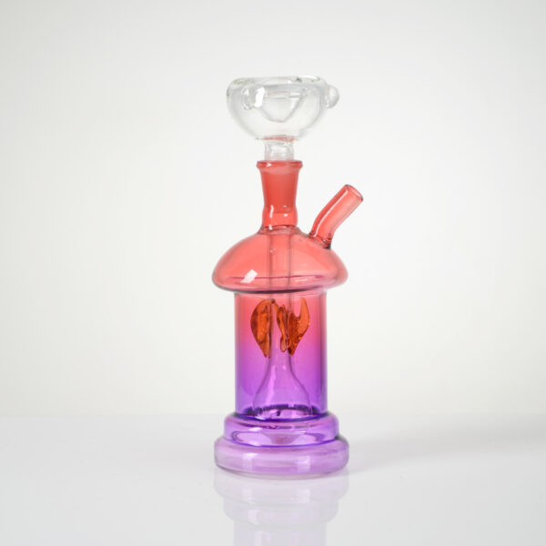 Purple Hookah Water Pipe Smoking Glass Bubbler Water Pipe Shisha - Image 3