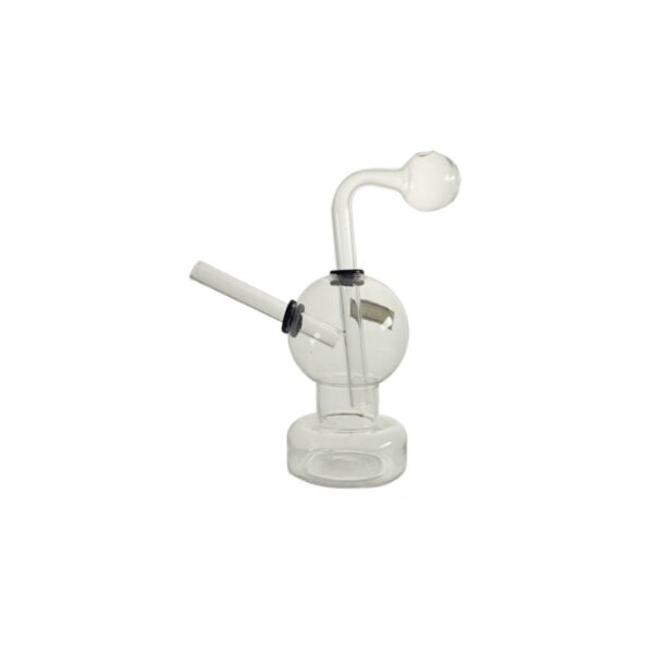 Mini Glass Smoking Pipes Spiral Recycler DAB Oil Bubblers - Image 2