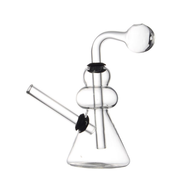 Wholesale Glass Water Pipe China Hookah Pipe Transparent Oil Burner Bubbler - Image 2