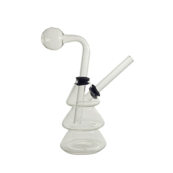 Oil Burning Herb Cheap Hand-Blown Tobacco Glass Water Pipe Bubbler - Image 2