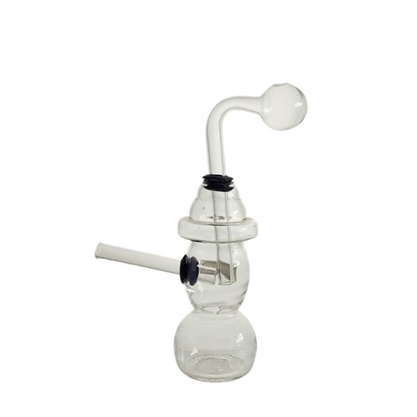 Hand-Blown Tobacco Glass Water Pipe Bubbler - Image 2
