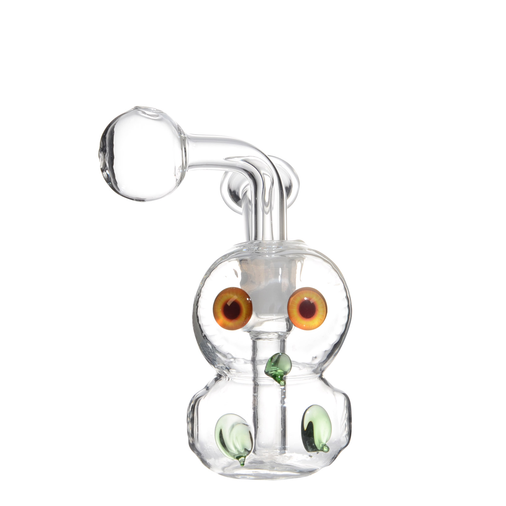 New Style Glass Oil DAB Rig Glass Smoking Recycler Owl Shape Bubbler - Image 2