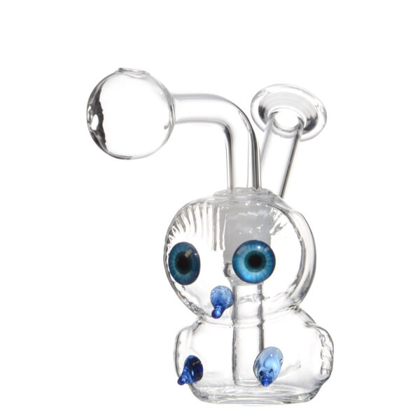 Owl Shaped Glass Water Pipe Pocket Aerator With Tobacco