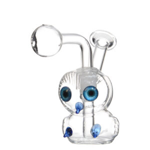 Owl Shaped Glass Water Pipe Pocket Aerator With Tobacco