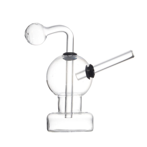 Mini Glass Smoking Pipes Spiral Recycler DAB Oil Bubblers