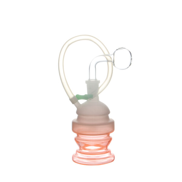 Mini Glass Smoking Pipes Spiral Recycler DAB Oil Bubblers