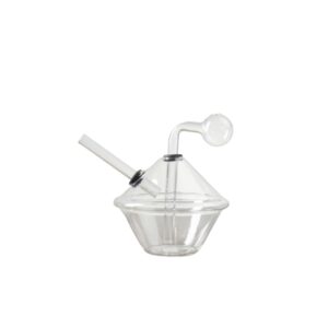 Mini Dry Glass Ash Catcher Hookah Glass Water Catchers Clear Bubbler