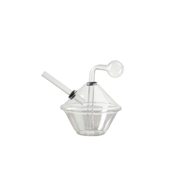 Mini Dry Glass Ash Catcher Hookah Glass Water Catchers Clear Bubbler