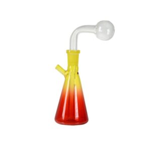 Beaker Shape Having Length 6 Inches Glass Bubbler