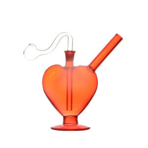 Heart Mini Blunt Bubbler Glass Water Pipe