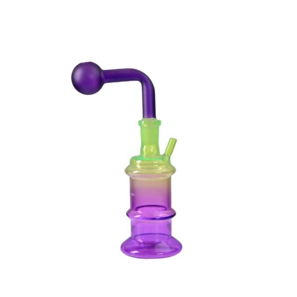 Hookah Tobacco Pipe Yellow Mini High-Borosilicate Glass DAB Oil Rig Smoking Bubbler