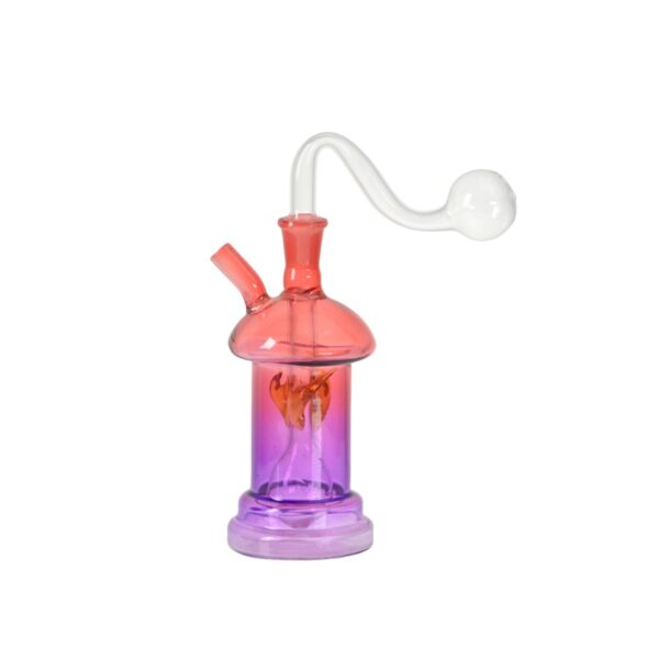 Purple Hookah Water Pipe Smoking Glass Bubbler Water Pipe Shisha