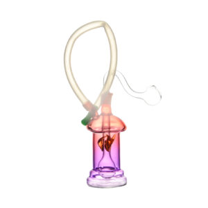 Premium Purple Hookah Water Pipe - Glass Bubbler Shisha Smoking Set
