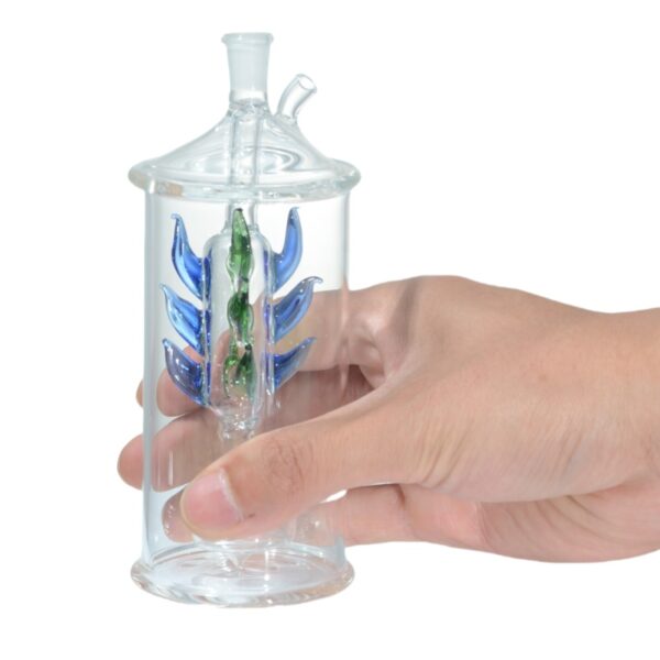 Mini Glass Water Pipe Hookah Smoking DAB Rig Water Bubbler - Image 2
