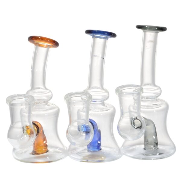 Mini handmade factory hot sale glass hookah pipe - Image 2
