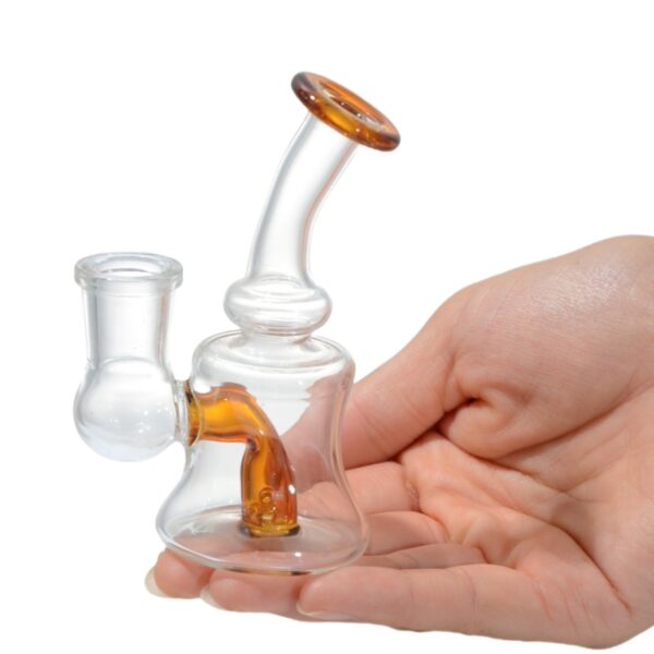 Mini handmade factory hot sale glass hookah pipe - Image 4