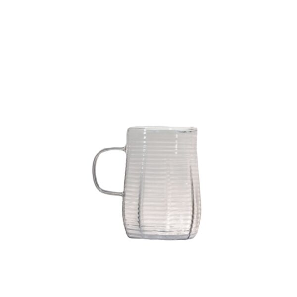 High Quality Transparent Borosilicate Glass Coffee Mug Handle Glass Cup - Image 2